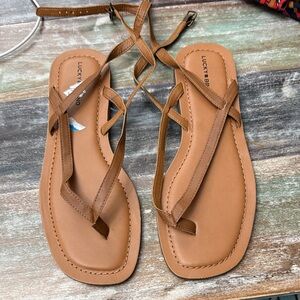 Lucky Brand Women's Brown Strappy Sandals